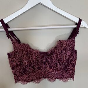 Victoria's Secret Lace Bralette in Deep Purple